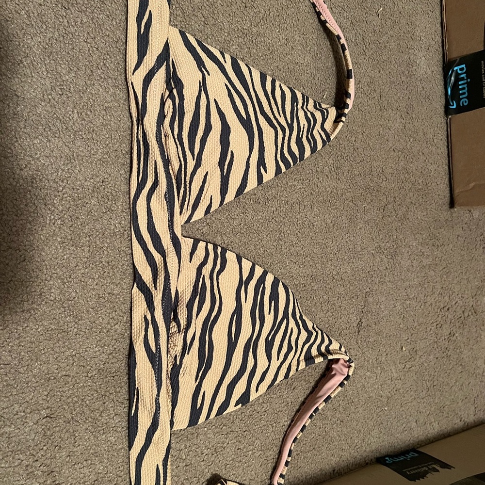 Aerie Bikini Top Tiger Print